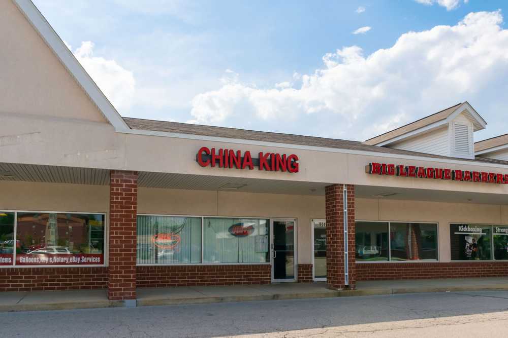 Photo of China King storefront.